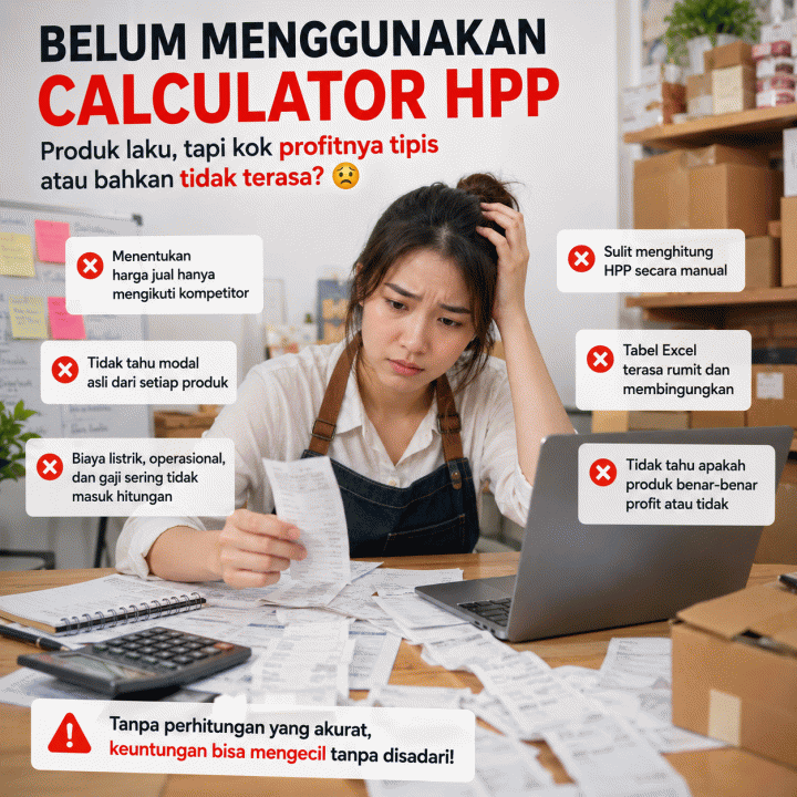Pusing Menghitung HPP Secara Manual