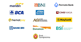 Logo metode pembayaran bank dan channel populer
