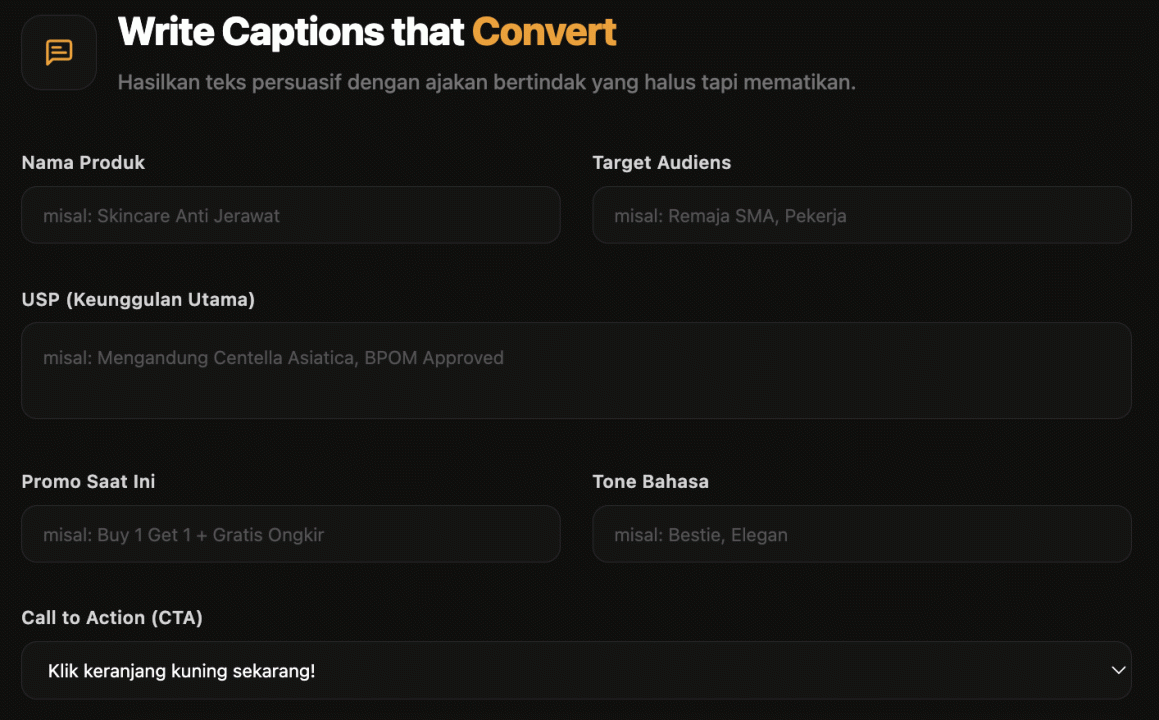 Copywriting Generator