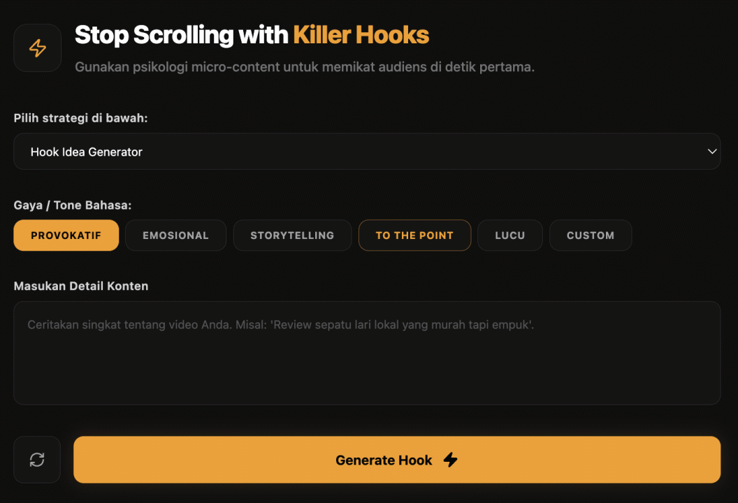 Hook Idea Generator Hooklab AI