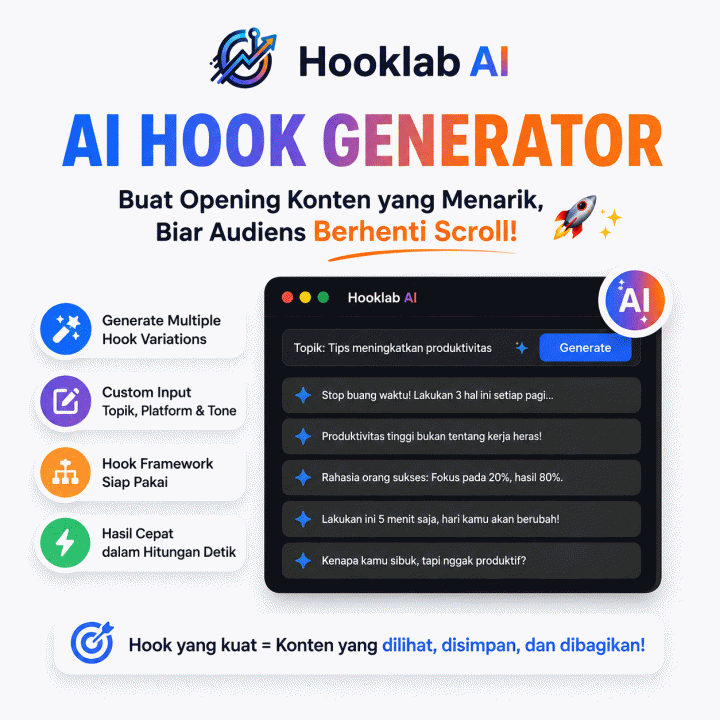 Hooklab AI — Solusi Hook Konten AI
