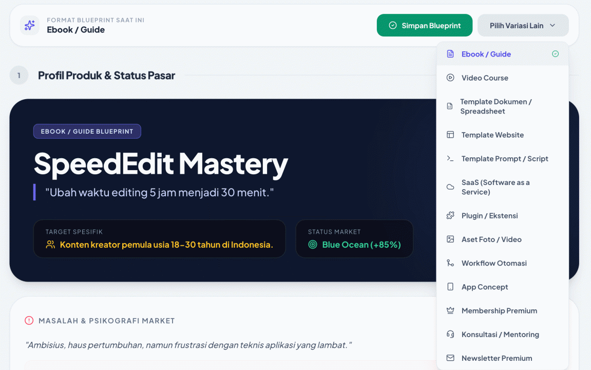 Masalah Analisis Data dan Psikografi Market