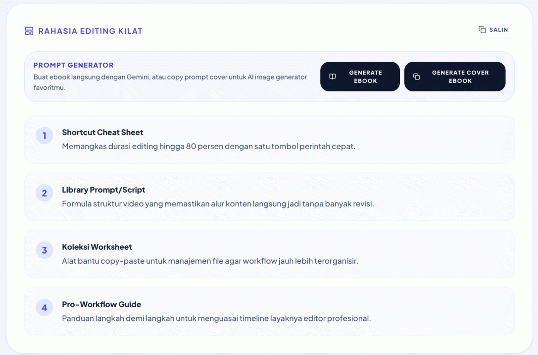 Section Value Proposition Produk IDEASY