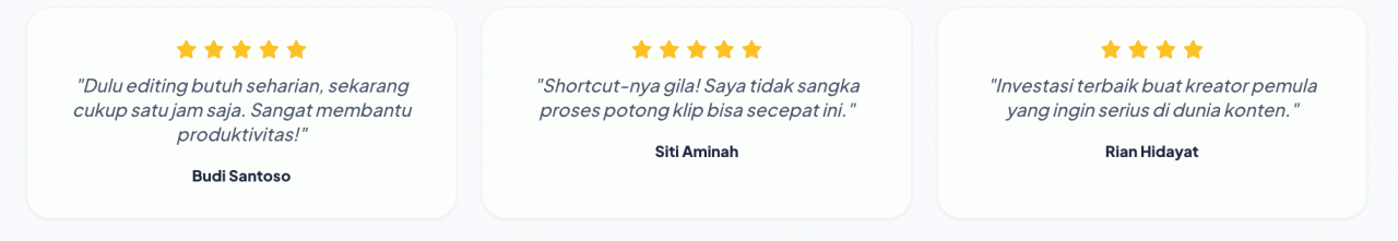 Testimoni Pengguna dan Kepuasan Komunitas IDEASY