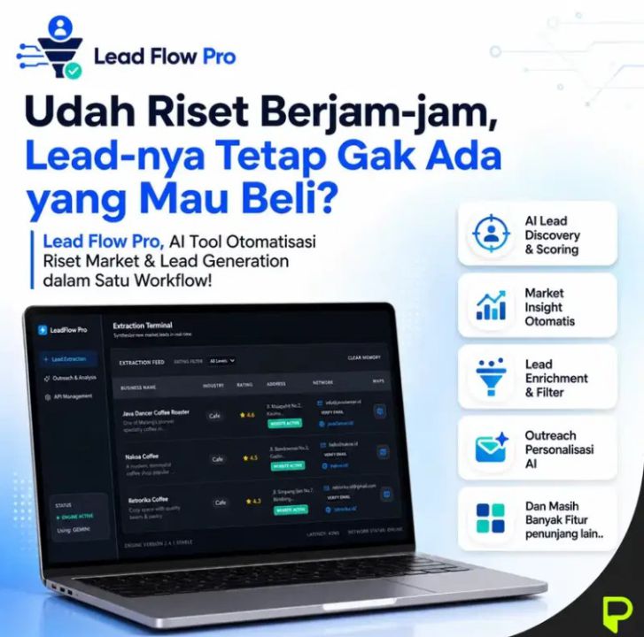 Lead Flow Pro Dashboard – AI Lead Generation Tool