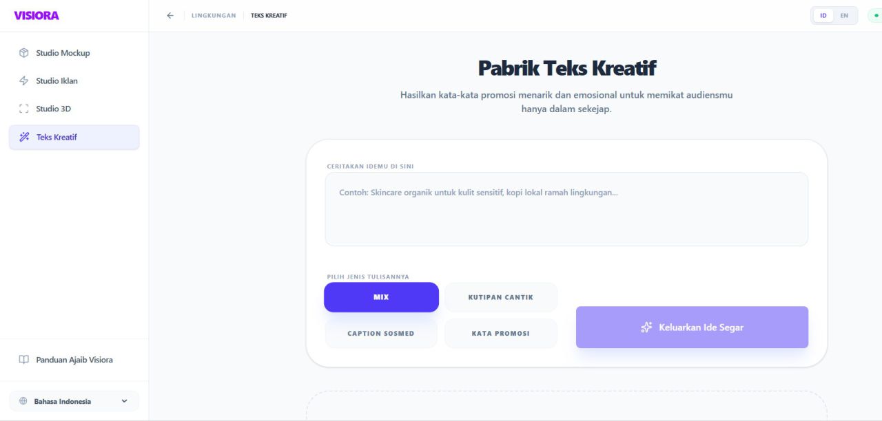 Illustrator menggunakan Visiora untuk eksplorasi gaya visual