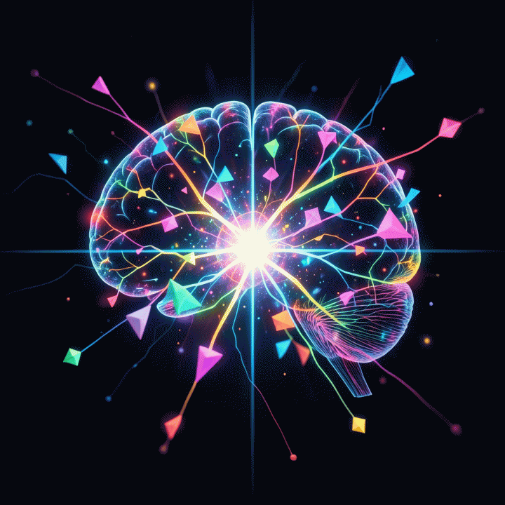 Abstract visualization of an AI generating diverse and viral content hooks.