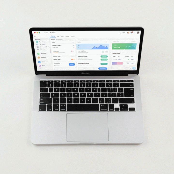 Tampilan dashboard aplikasi produktivitas yang menunjukkan manajemen waktu dan fokus harian.