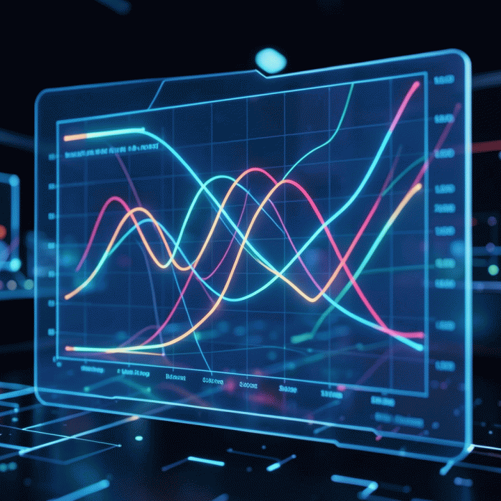 Abstract visualization of dynamic pricing algorithms influencing rental market demand and supply.