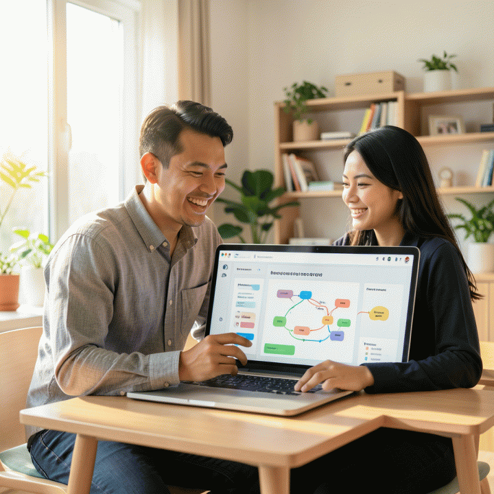 Guru Indonesia menggunakan alat AI modern untuk membuat rencana pembelajaran dan materi ajar secara digital, menciptakan suasana belajar yang efisien dan menyenangkan.