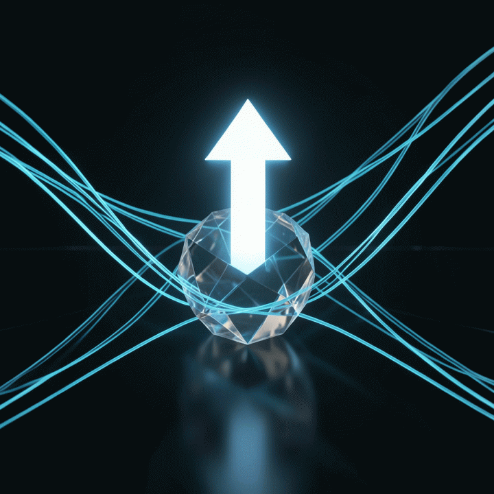 Visualisasi data yang kompleks diolah menjadi satu insight strategis yang jelas, menunjukkan proses analisis data yang efisien.