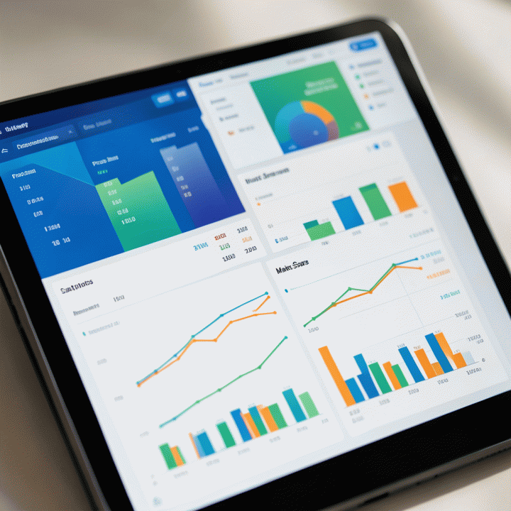 Tampilan dashboard analitik e-commerce yang menunjukkan perbandingan data kompetitor dan tren pasar secara visual.