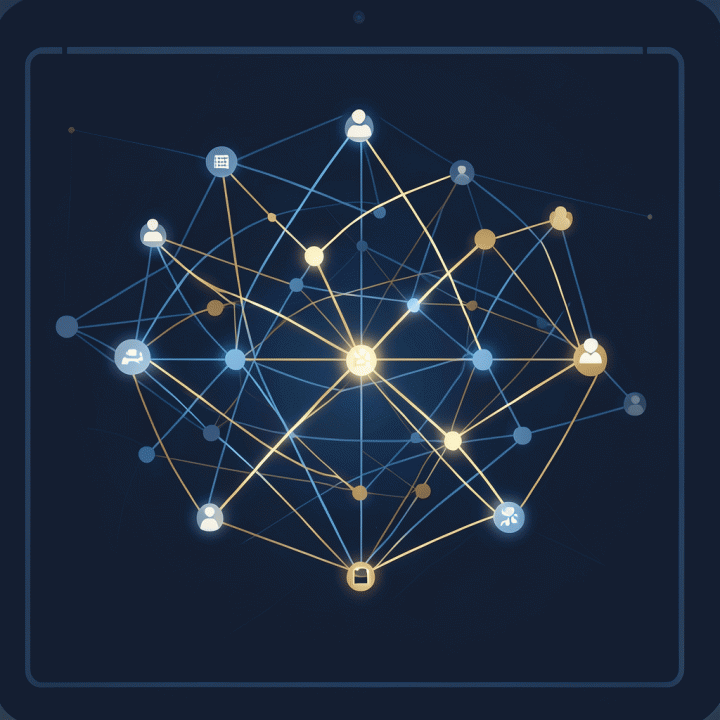 Abstract representation of tracking and maximizing job search conversion pathways across job platforms.