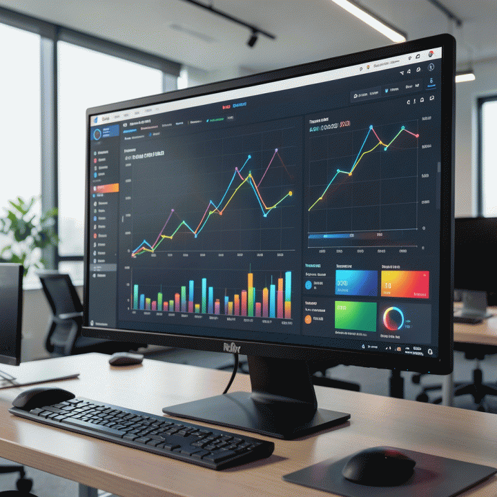Dashboard visualisasi data AI untuk memprediksi tren penjualan produk Shopee yang sedang naik daun.