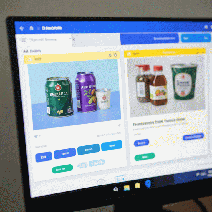 Tampilan antarmuka AI yang fokus pada pembuatan variasi gambar produk e-commerce secara massal.