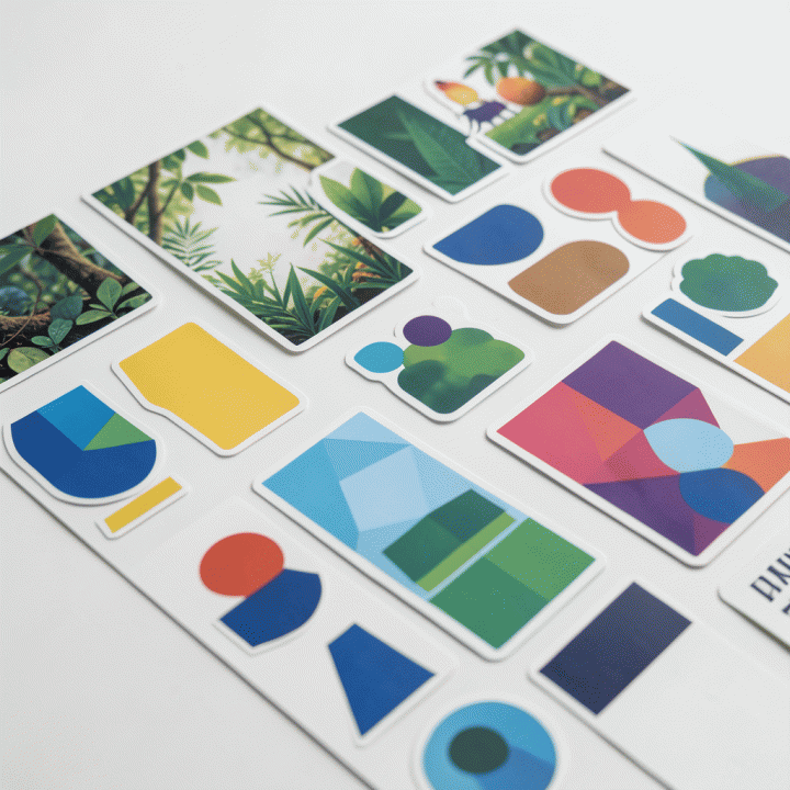 Koleksi stiker digital premium yang sangat konsisten dan menarik, menunjukkan keragaman tema dalam satu set estetika.