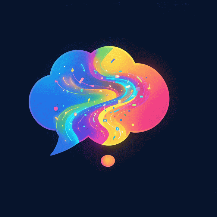 Visualisasi metaforis tentang bagaimana ide awal diolah menjadi hook konten yang menarik dan mampu menarik perhatian audiens.