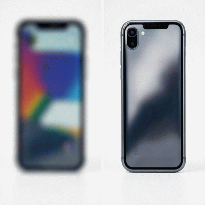 Before and after comparison of an e-commerce product photo showing the dramatic improvement achieved by AI upscaling.