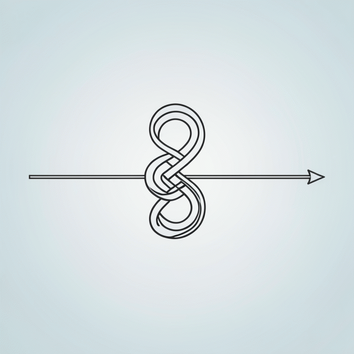 Conceptual image of organizing complex debt into an efficient path to financial freedom.
