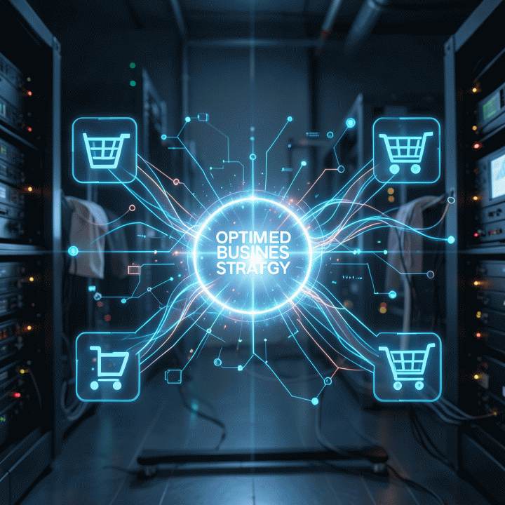 Visualisasi data analitik yang mengoptimalkan aliran penjualan dan memaksimalkan keuntungan bisnis e-commerce.