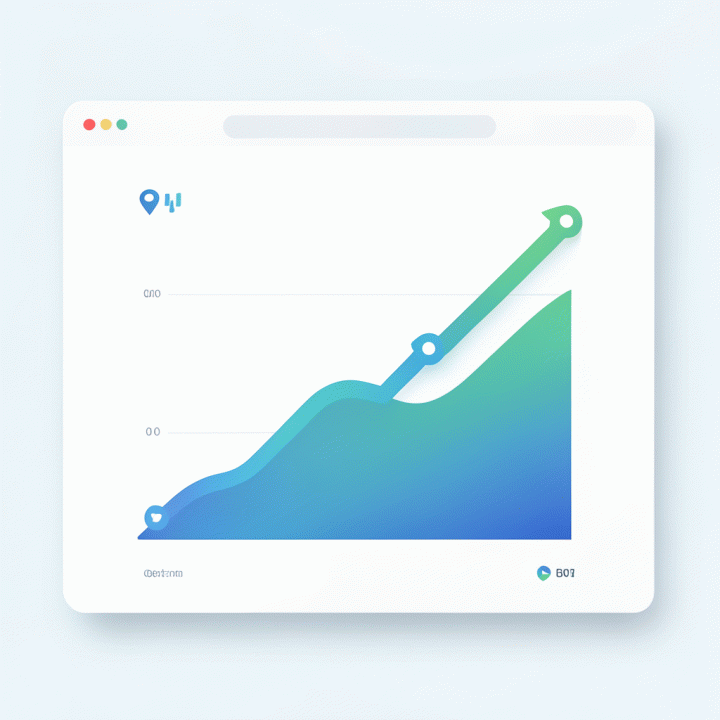 Visualisasi abstrak dashboard keuangan yang menunjukkan tren peningkatan dan pengurangan utang secara terukur.