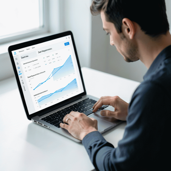 Focus on financial data visualization and strategy planning for debt repayment.