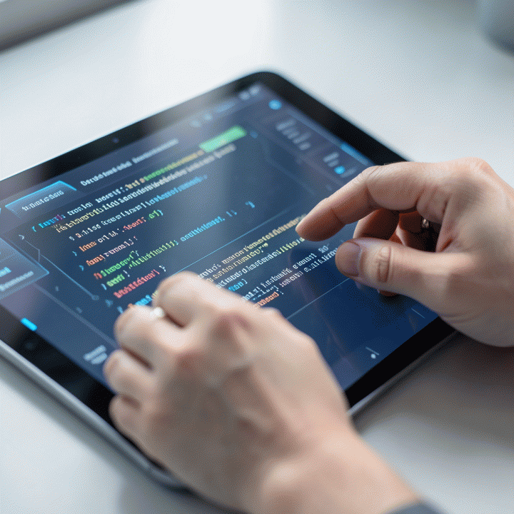 Hands typing commands into an AI interface to generate history lesson plan prompts.