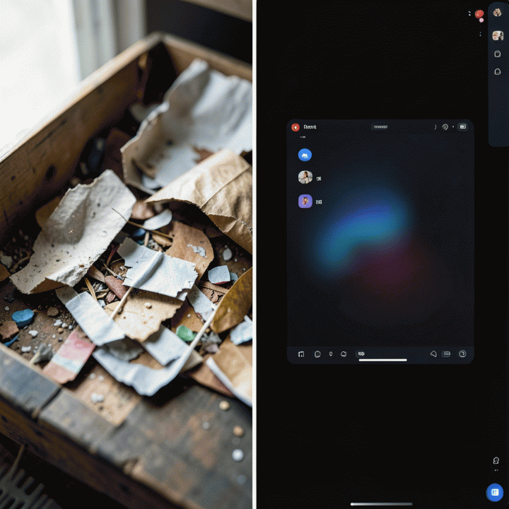 Before and after comparison of manually designed vs. AI generated, consistent thumbnails.