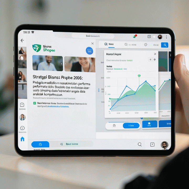 Tampilan dashboard analitik Dashop dan Adgen Pro yang menunjukkan data performa bisnis Shopee secara detail.