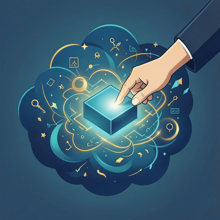 Visualisasi konseptual transformasi ide mentah menjadi rencana bisnis yang terstruktur dan siap dijalankan.