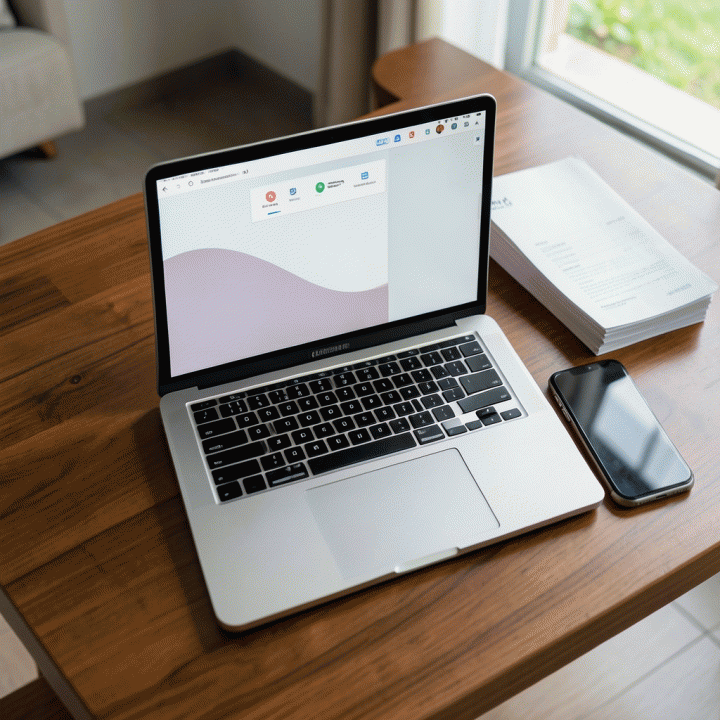 Proses pembaruan data warga yang kini dilakukan secara digital menggunakan laptop, menunjukkan efisiensi administrasi.
