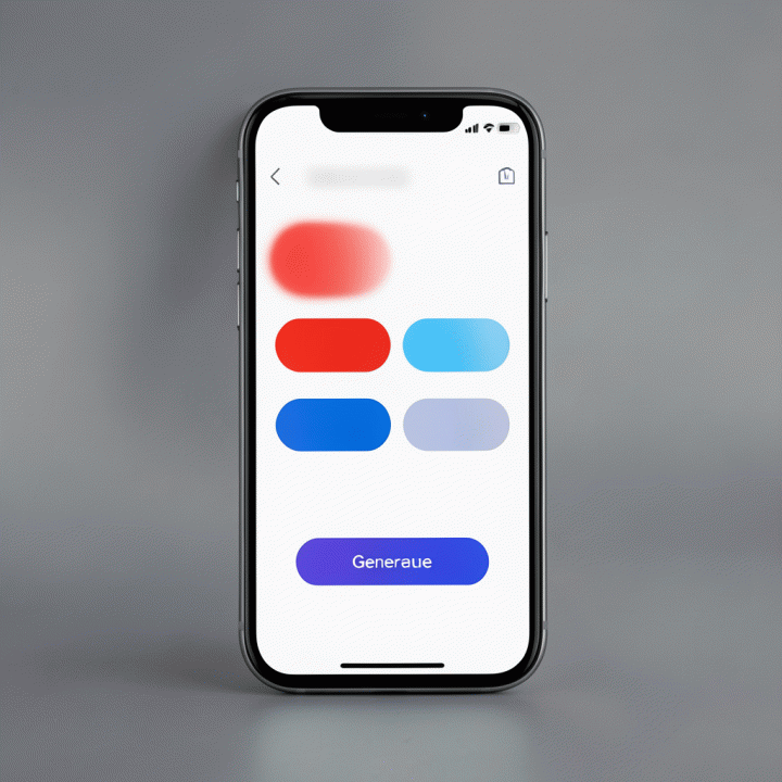 Ilustrasi konseptual penggunaan AI di smartphone untuk mengubah foto biasa menjadi foto profesional dengan latar belakang standar.