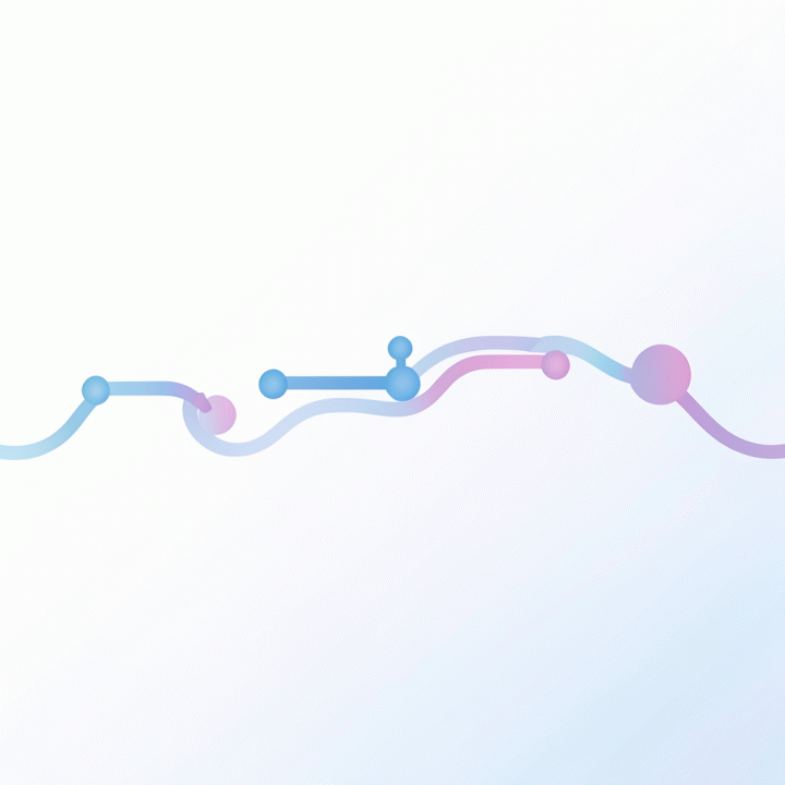 Abstract visualization of a smooth timeline and task management, symbolizing stress reduction in wedding planning.