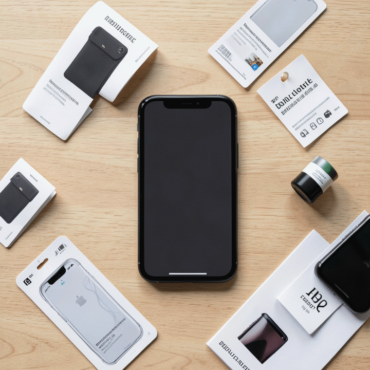 Foto produk e-commerce yang ditata apik di atas meja kerja, siap diproses dengan AI untuk mencapai kualitas visual premium.
