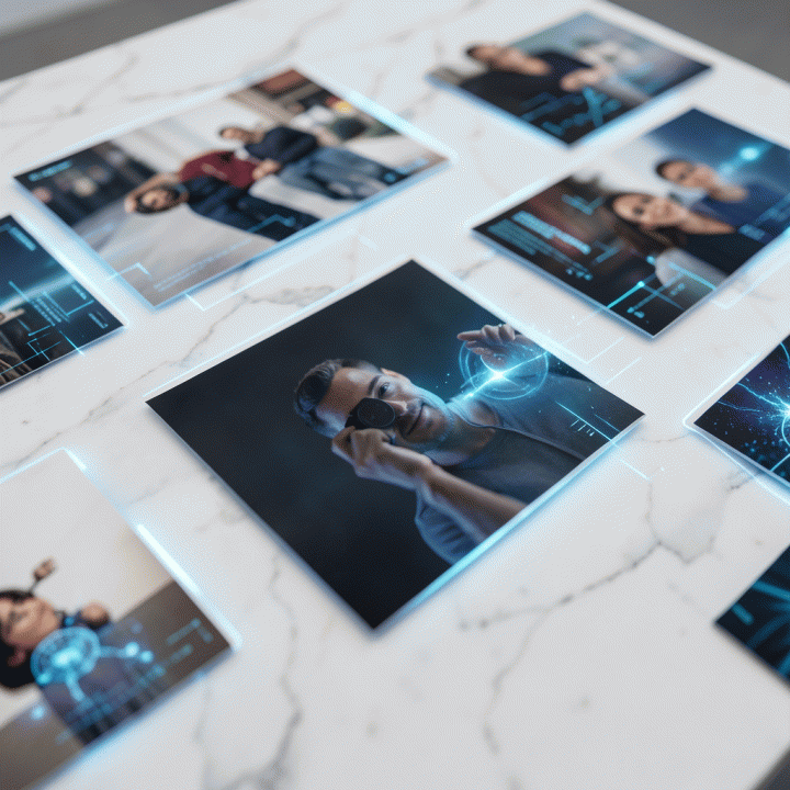 Visualisasi perbandingan foto produk e-commerce: dari resolusi rendah dan buram menjadi super jernih dan beresolusi tinggi dengan sentuhan teknologi AI.