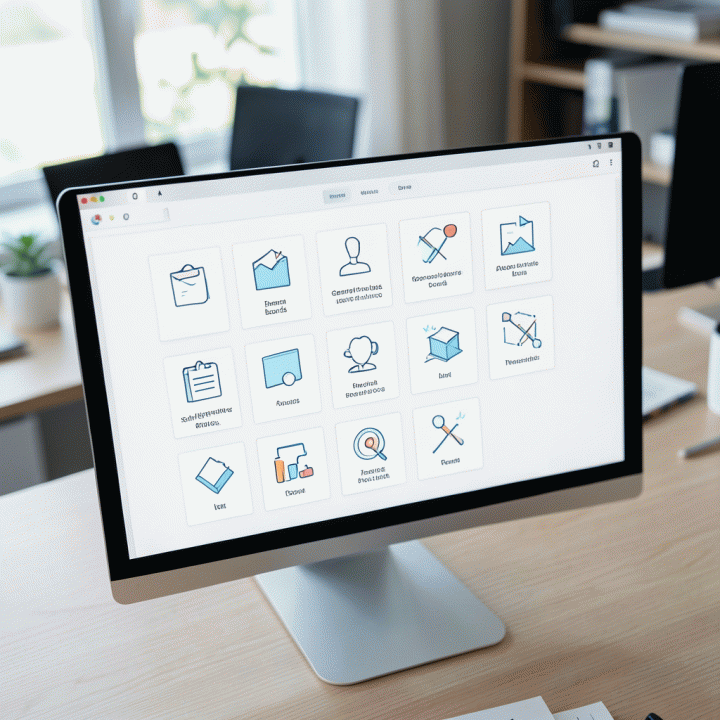 Visualisasi digital dari organisasi strategis pencarian kerja, menampilkan perbandingan platform job board niche dan umum dalam tampilan yang terstruktur.