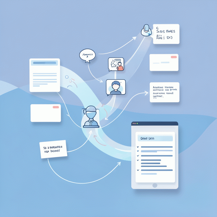 Flow of content ideation and script generation based on an AI persona.