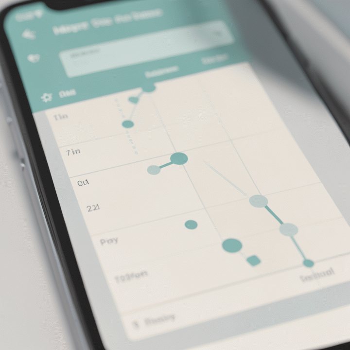 Antarmuka digital pelacak kebiasaan harian yang terorganisir dengan visualisasi progres ibadah.