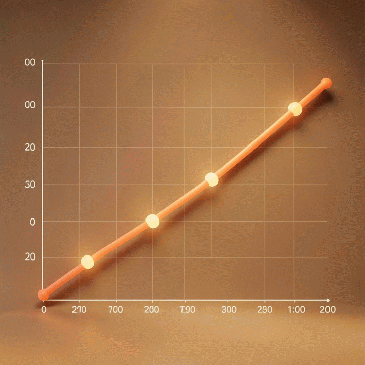 Line graph illustrating the Debt Snowball method for debt repayment.