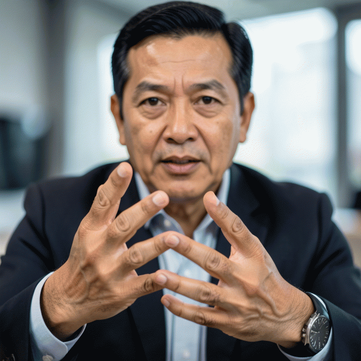 Close-up tangan profesional yang menunjukkan gestur percaya diri, siap menghadapi wawancara kerja.