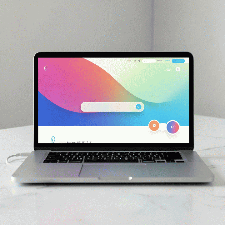 Tampilan antarmuka landing page modern yang menampilkan desain yang sangat terpersonalisasi dan mulus, menunjukkan efisiensi konversi tinggi.